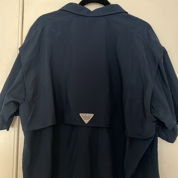 Columbia PFG Bahama II Short Sleeve Shirt - Navy XL - Picture 5 of 5